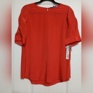Antonio Melani Red Blouse New W/ Tags